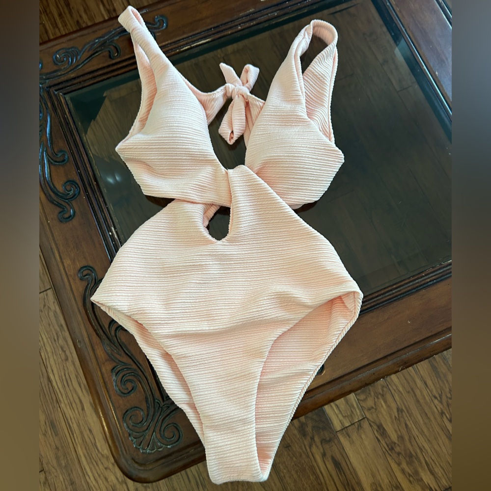 Pink one piece